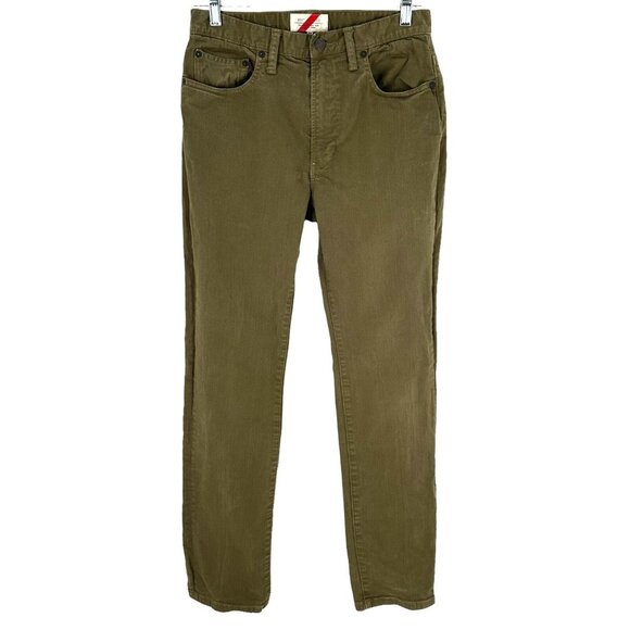 Best Made Co Fatigue Olive Green Straight Leg Jeans Men's Size 29 x 32 - Picture 1 of 6